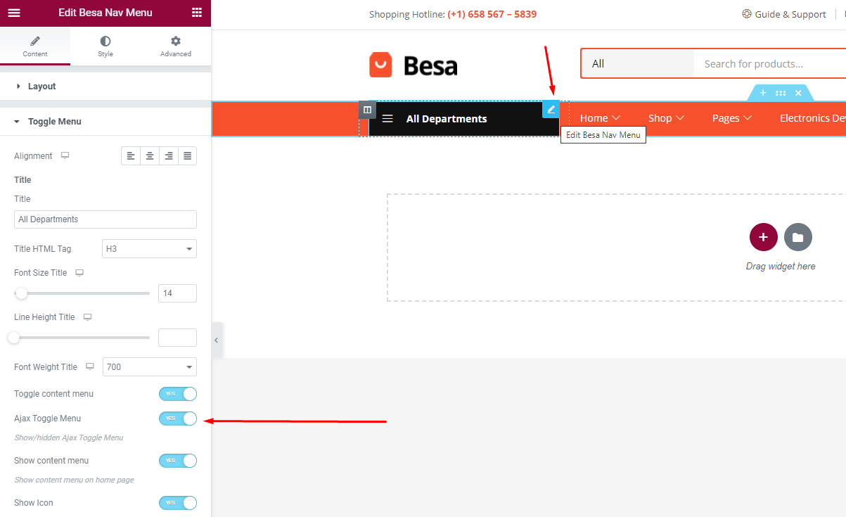 Besa - Elementor Marketplace WooCommerce Theme