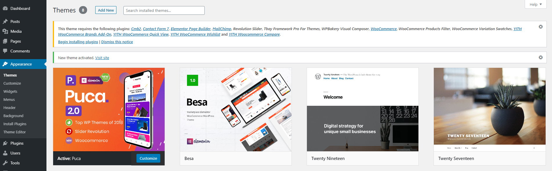 Responsive Builder Wordpress Theme Latest Puca Optimized Mobile WooCommerce