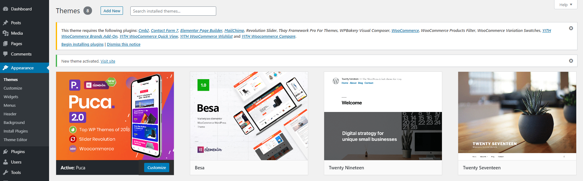 Puca – Optimized Mobile WooCommerce Theme