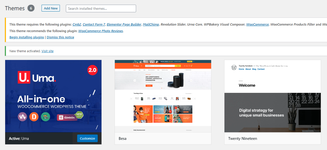 Documentation | Urna - All-in-one WooCommerce WordPress Theme